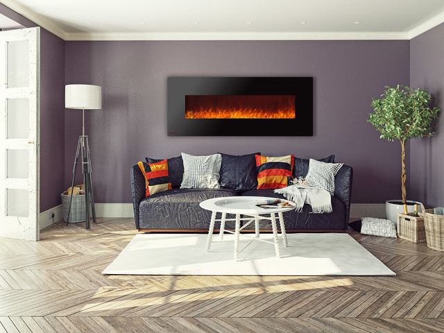 Best Wall Mount Electric Fireplace Ideas in Living Room - Contemporary -  Living Room - New York - by Modern Blaze | Houzz