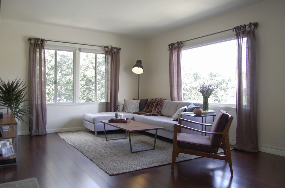 Beverlywood Apartment Complex Remodel Transitional Living Room