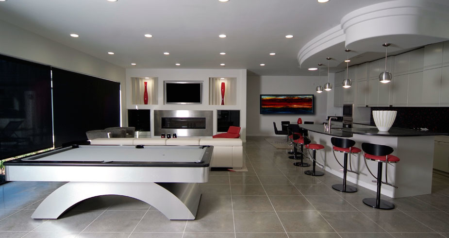 Design ideas for a contemporary living room in Dallas.