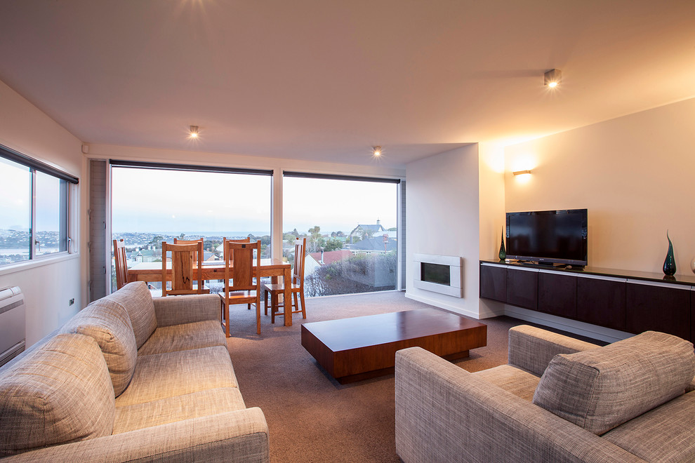 Black and White House Living Room Dunedin by Mccoy + Wixon Houzz
