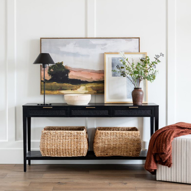 Black Console Table Décor Collection - Threshold™ designed with Studio McGee  - Modern - Living Room - Minneapolis - by Target Home | Houzz