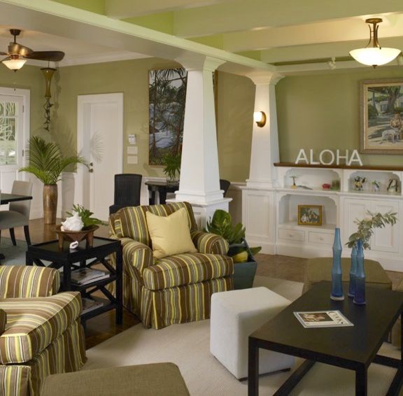 Example of a living room design in Hawaii