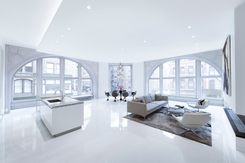 Scandinavian living room in New York.
