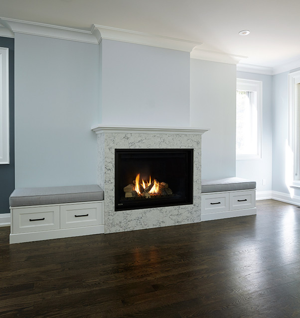 Bloor West Village Transitional Living Room Toronto by M