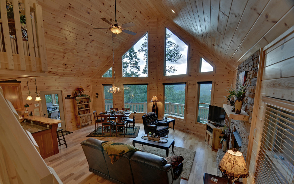 Blue Ridge Vacation Rental Cabins Traditional Living Room Atlanta by Envision