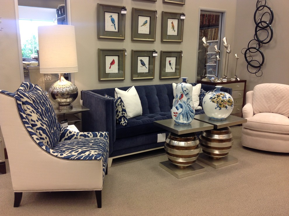 Blue Velvet Sofa Animal Print Chairs Transitional Living Room Other By Partners Design Fine Furnishings Inc Blue Velvet Sofa Animal Print Chairs, Animal Print Furniture