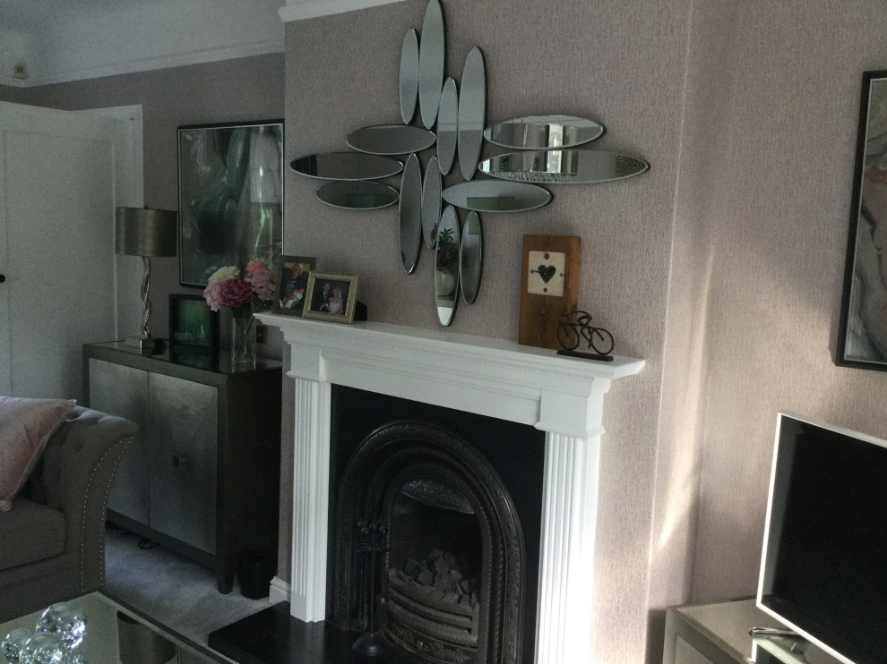 Blush and Platinum a lux Bearsden Lounge Contemporary Living Room