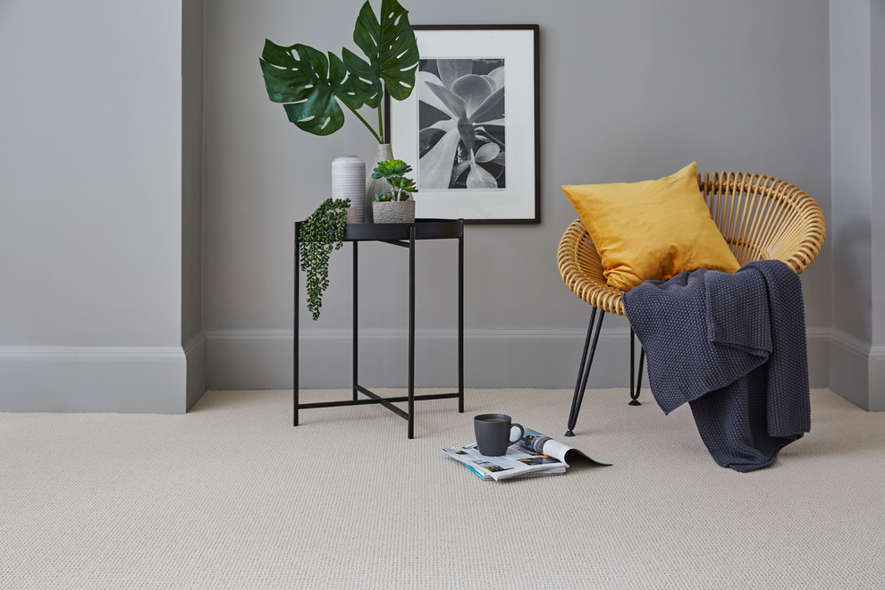 Boucle Neutrals Contemporary Living Room Other By Cormar Carpets Houzz
