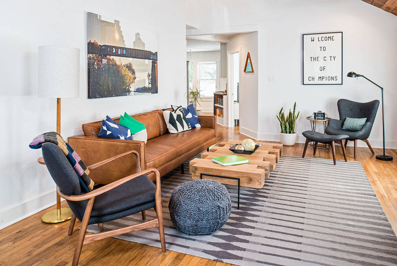 Mixing Leather And Fabric Houzz, Leather And Cloth Living Room Sets