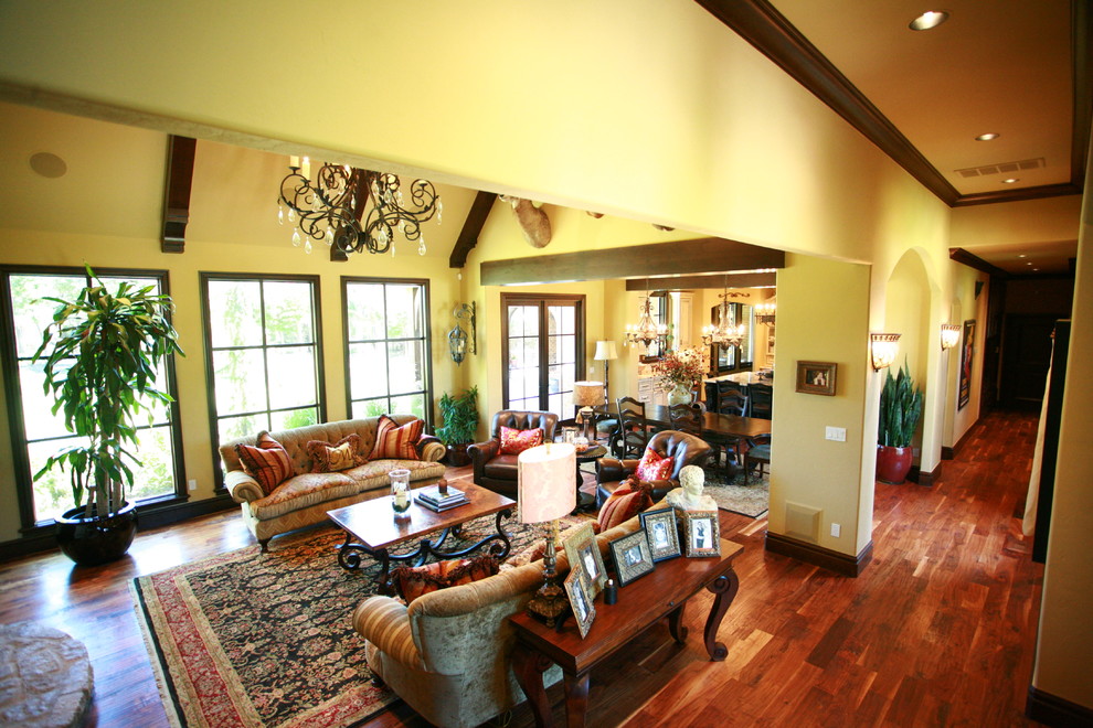 Brentwood English Tudor Estate Traditional Living Room Oklahoma