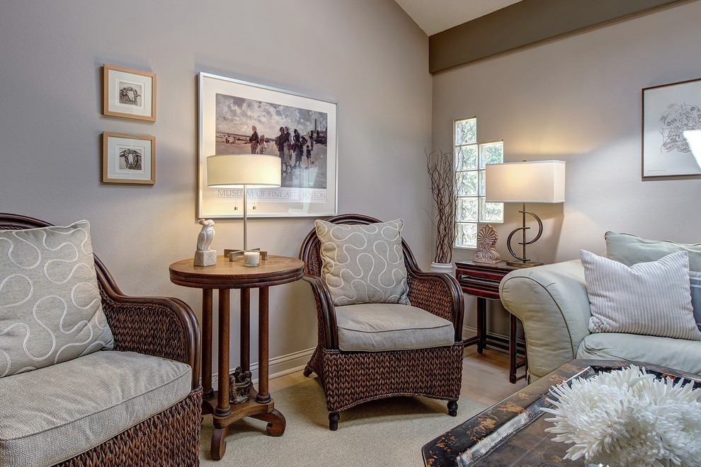 Bright Living Room Eclectic Living Room St Louis by Chroma Home