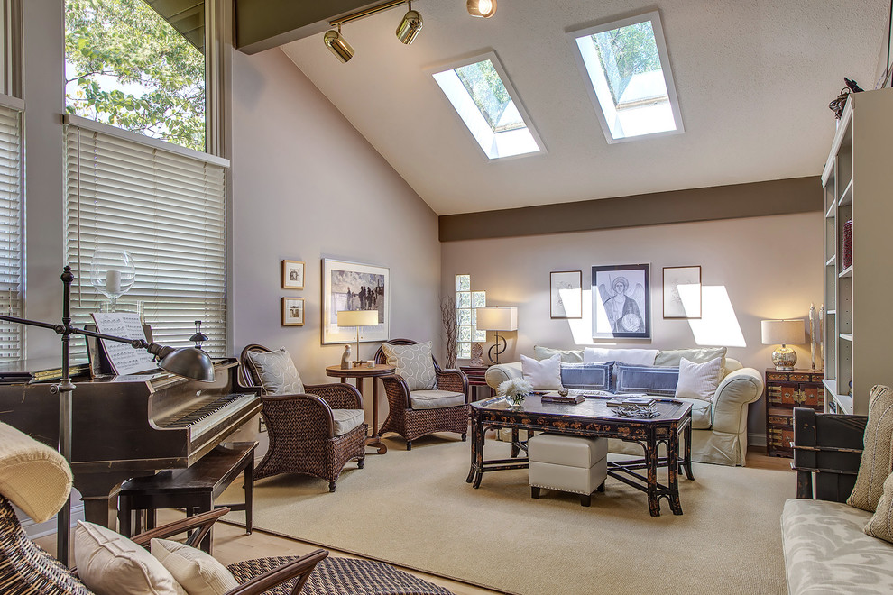 Bright Living Room Eclectic Living Room St Louis by Chroma Home