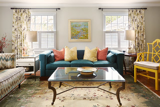 Grey yellow 2024 teal living room