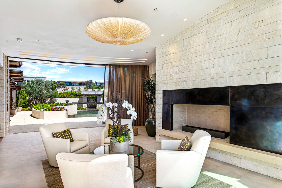 Brighton Road Residence Contemporary Living Room Los Angeles by