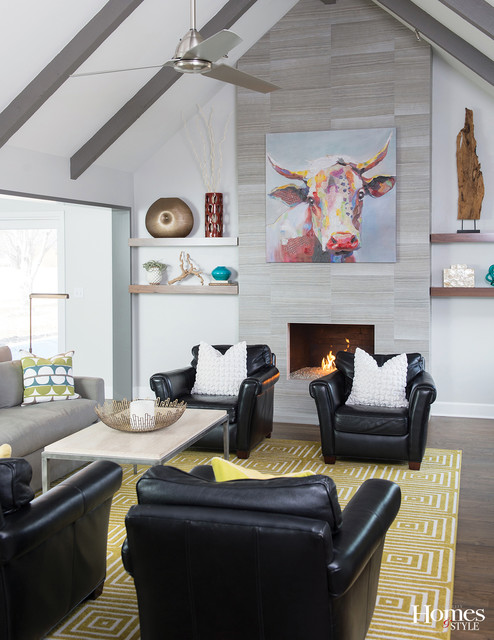 Bringing Form, Function & Family Together - Contemporain - Salon ...