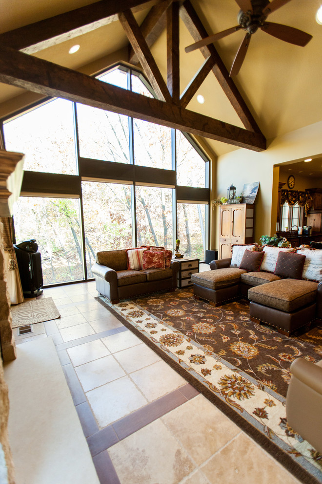 Brown Residence Shawnee, KS Design Project Rustic Living Room