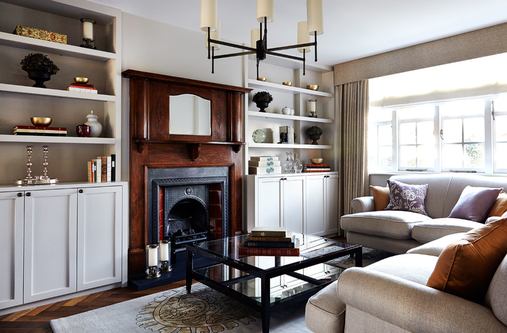 This is an example of a traditional living room in London.
