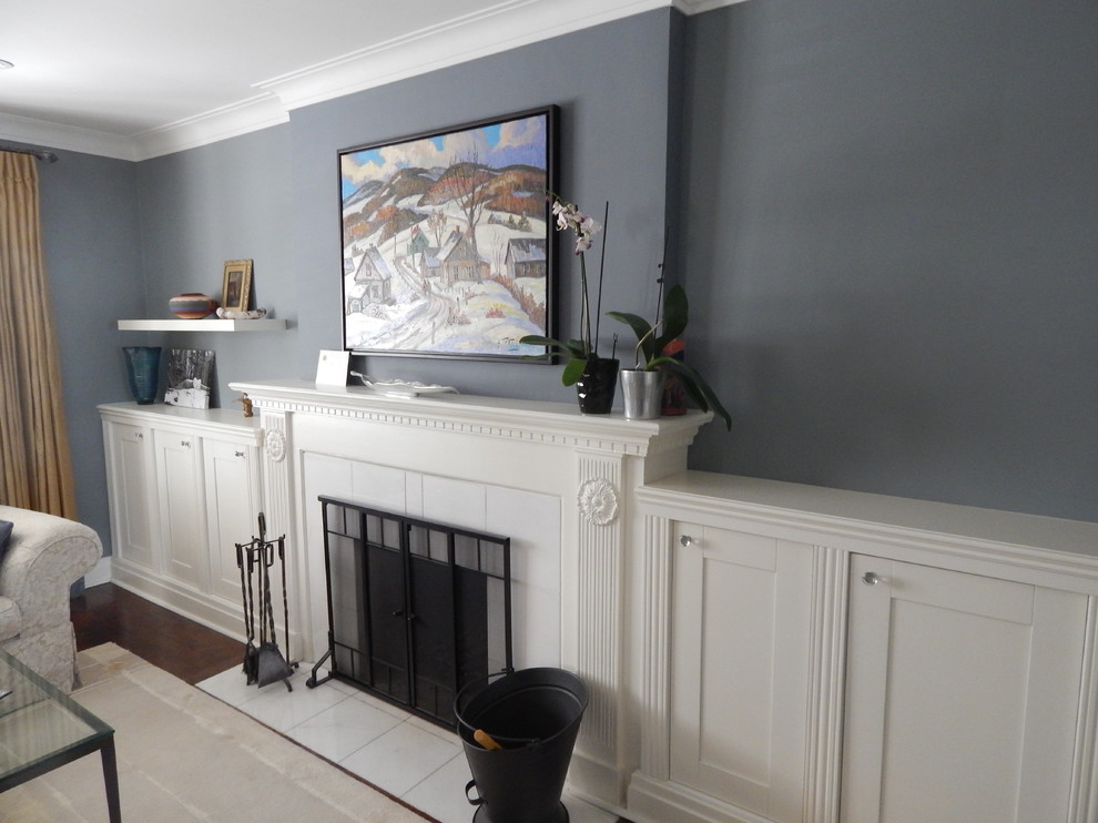 Builtin Flanking Fireplace (1) Traditional Living Room