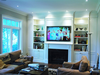 Built In Wall Unit Traditional Living Room Toronto By Times Kitchen Bath Houzz