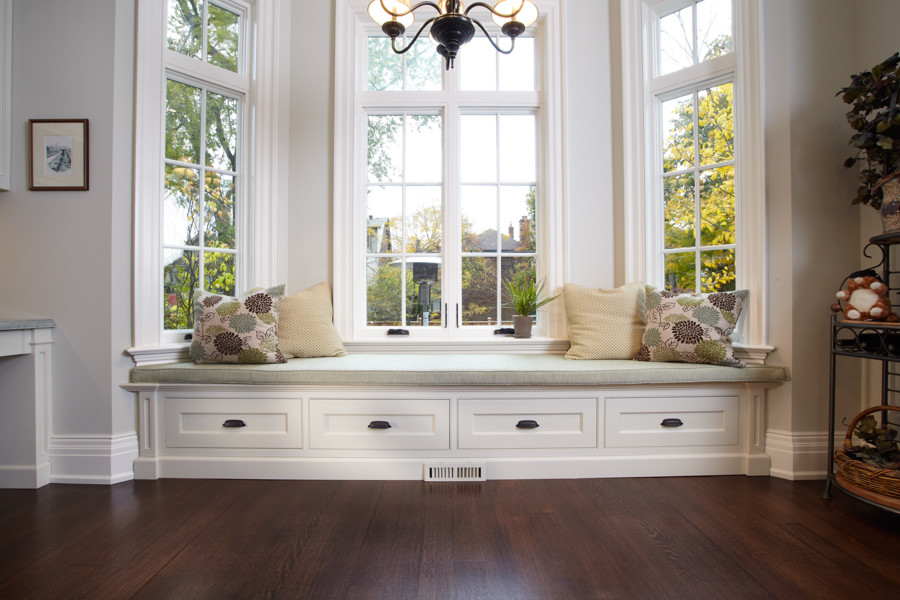 Built in window bench Traditional Living Room Toronto by