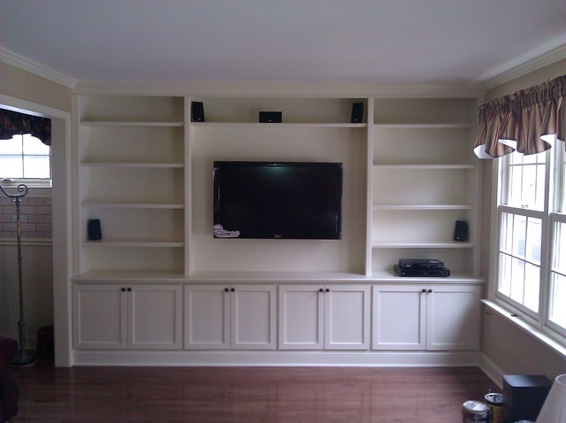 Built In With Wall Hung Tv