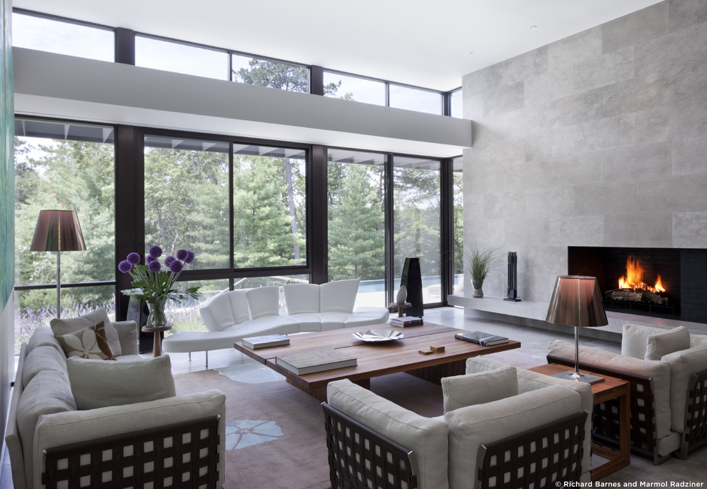 Bull Path - Modern - Living Room - New York - by Aran Construction, Inc ...