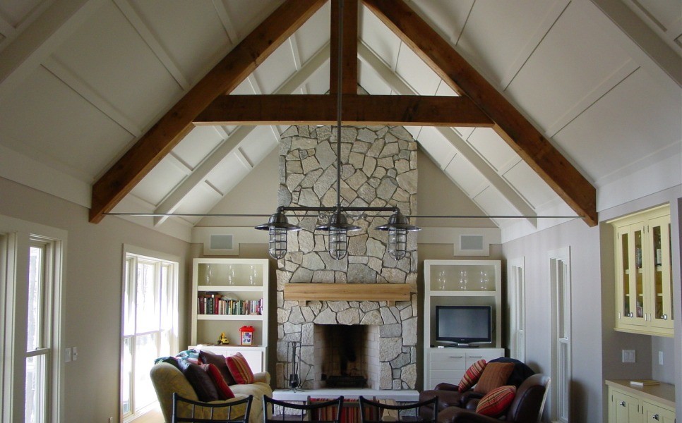 Inspiration for a timeless living room remodel in Grand Rapids