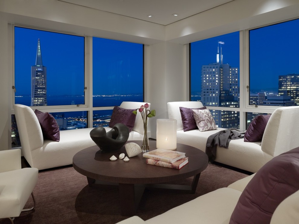 Bush Street Contemporary Living Room San Francisco by