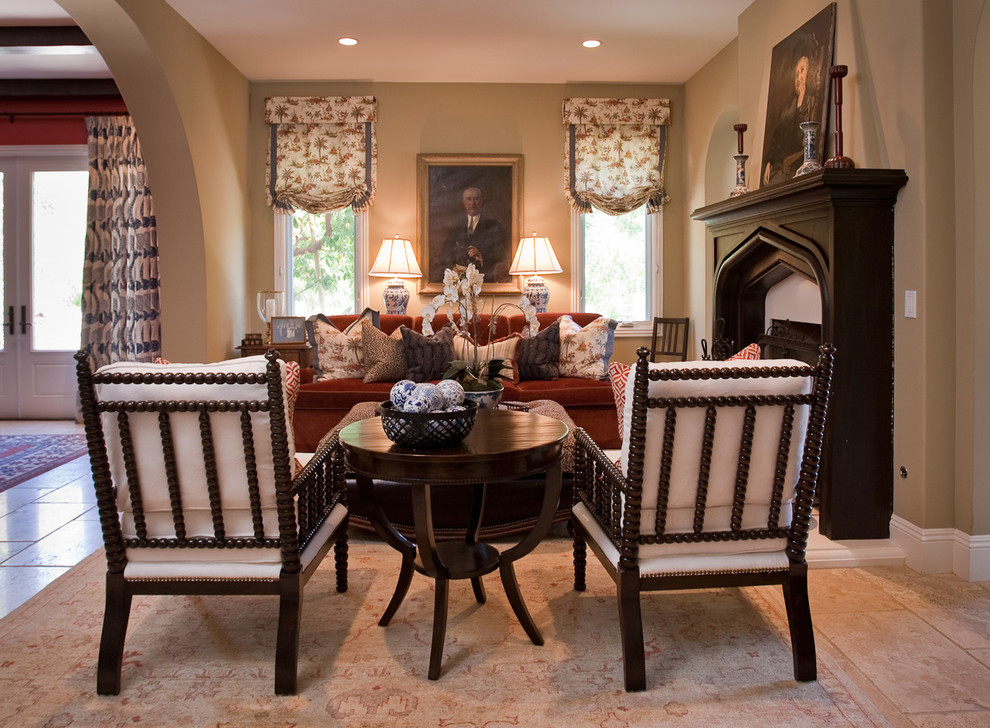 Calabasas Spanish Colonial - Traditional - Living Room - Los Angeles