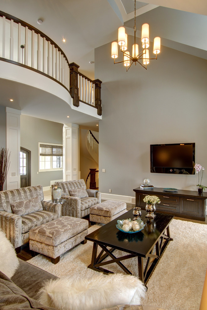Inspiration for a timeless living room remodel in Calgary