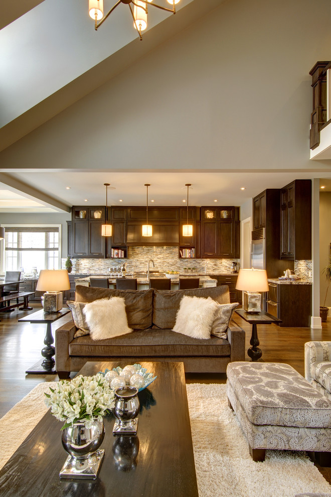 Inspiration for a timeless living room remodel in Calgary