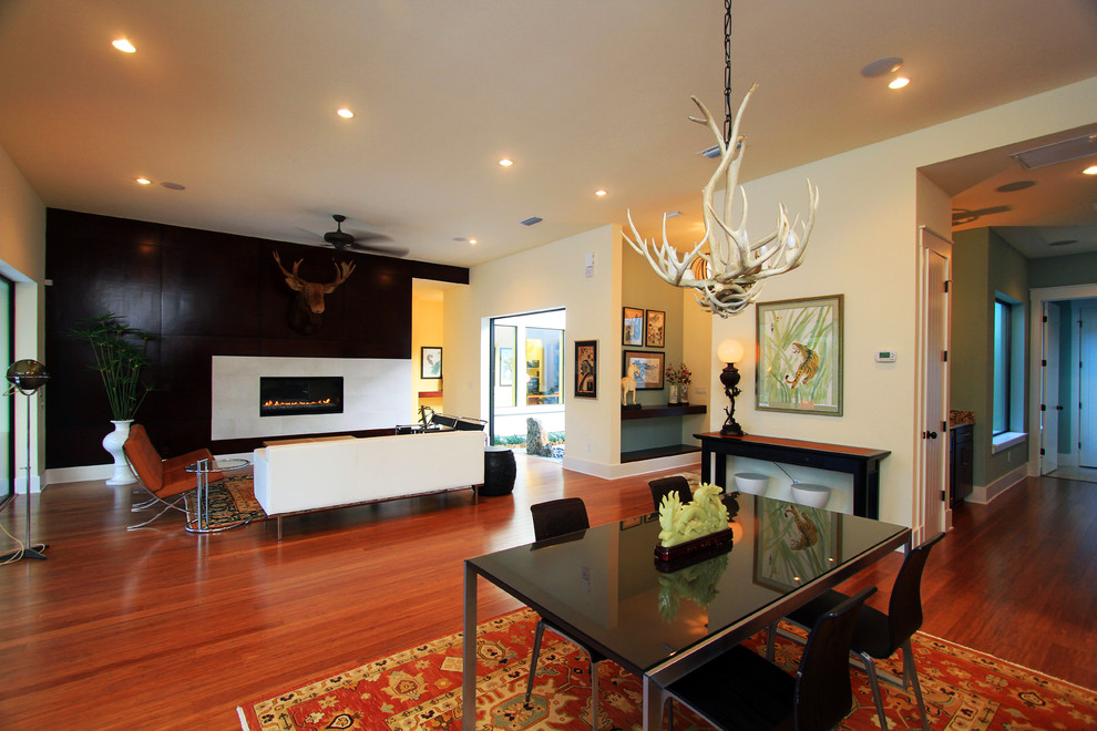 Living room - modern living room idea in Jacksonville