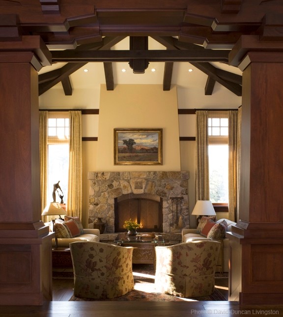 Photo of a traditional living room in San Francisco.