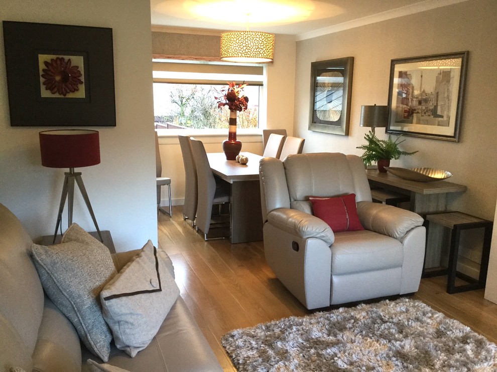 Calm & Comfortable A Neat Lounge/Dining Room Modern Living Room