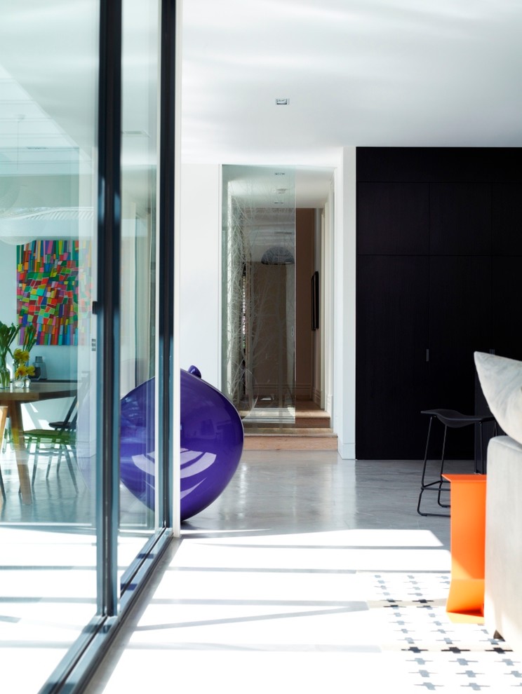 Modern living room in Melbourne.