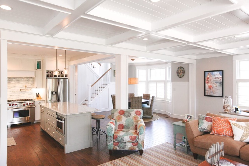 Cape May Beach Style Living Room Philadelphia by Bowman Walker