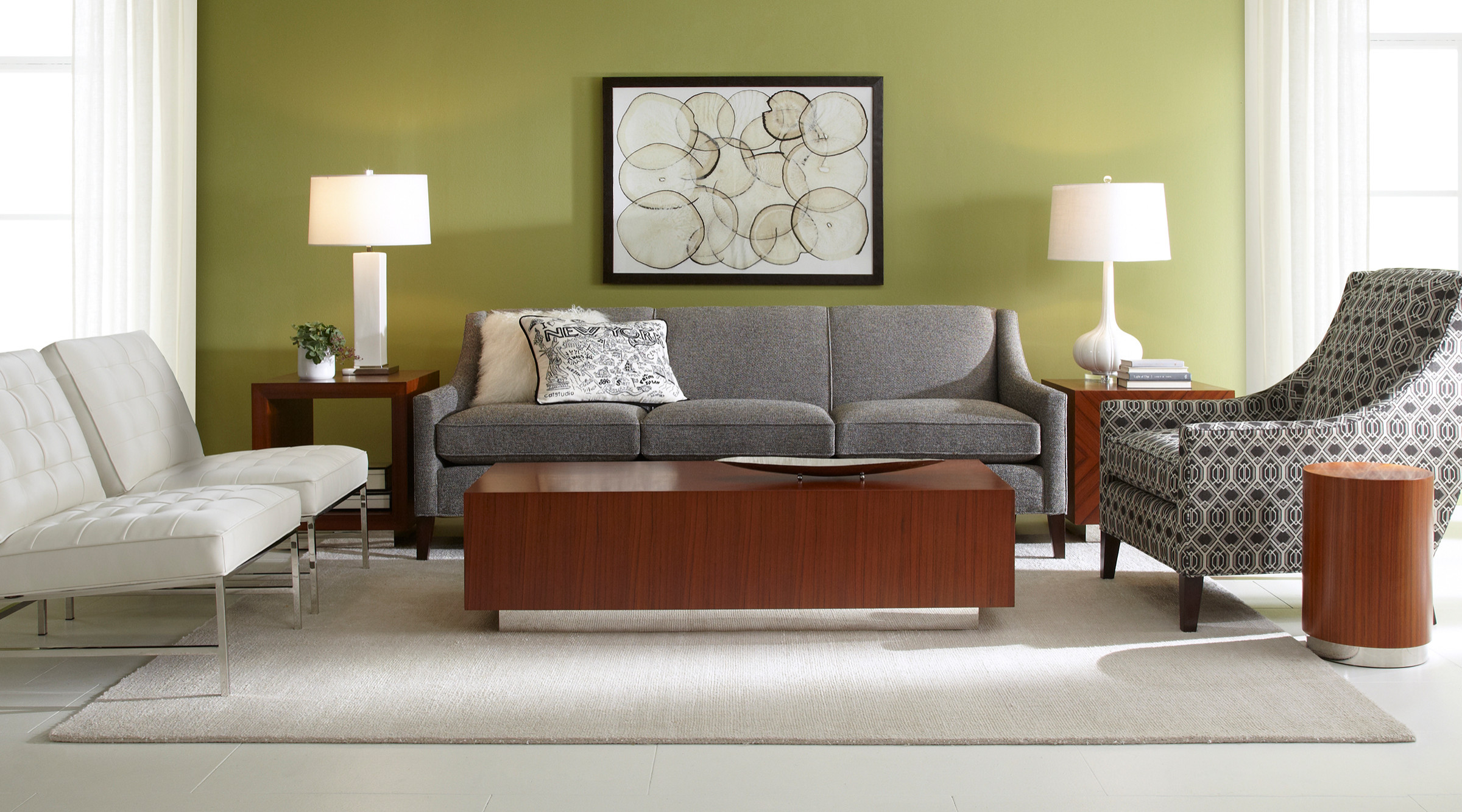 Cara Sofa & Chair and Major Chairs - Modern - Living Room