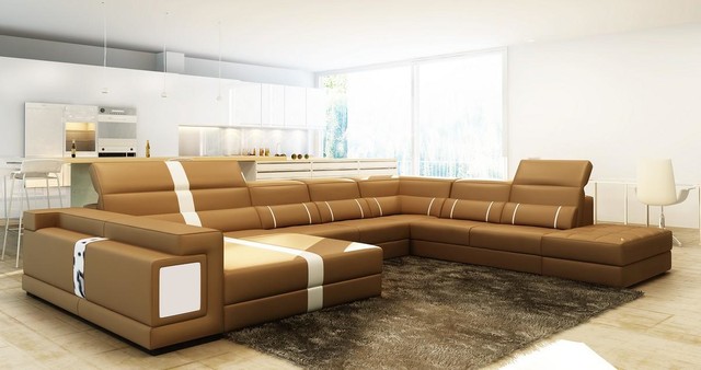 White Bonded Leather Sectional Sofa, White Bonded Leather Sectional Sofa