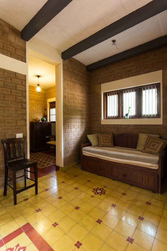Пример оригинального дизайна: гостиная комната в восточном стиле
