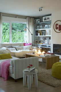 75 Shabby Chic Style Living Room Ideas