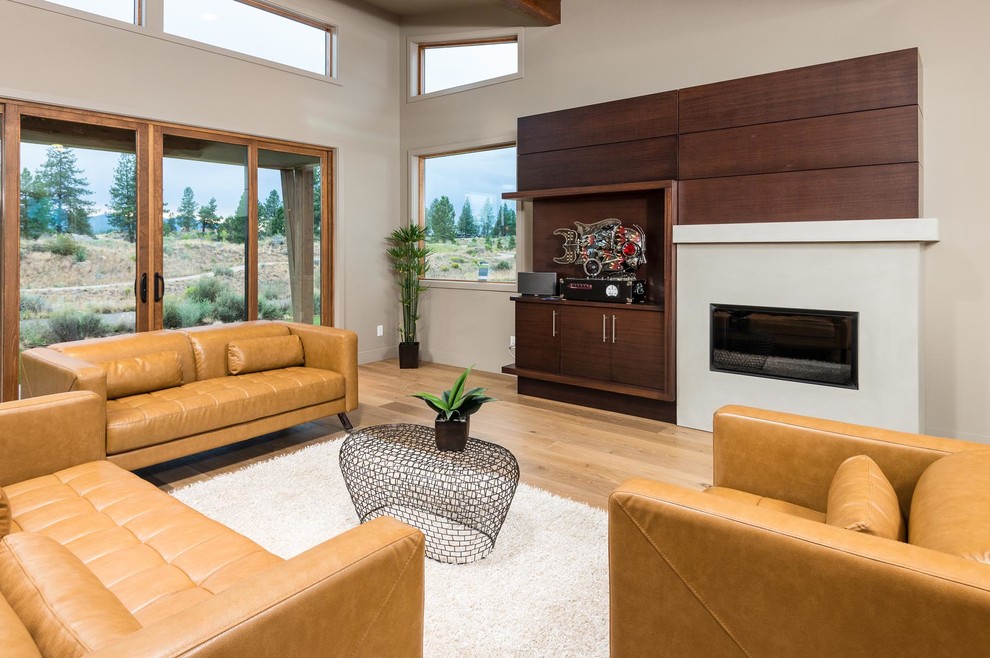 Modernes Wohnzimmer in Seattle