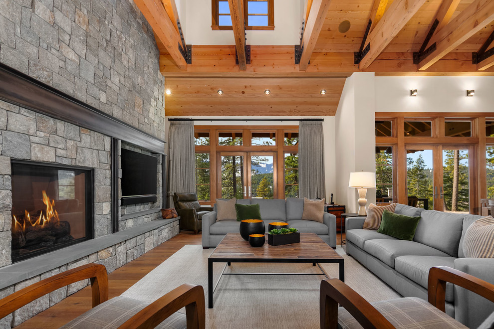 Cascade Mountain Home - Traditional - Living Room - Seattle - by ...