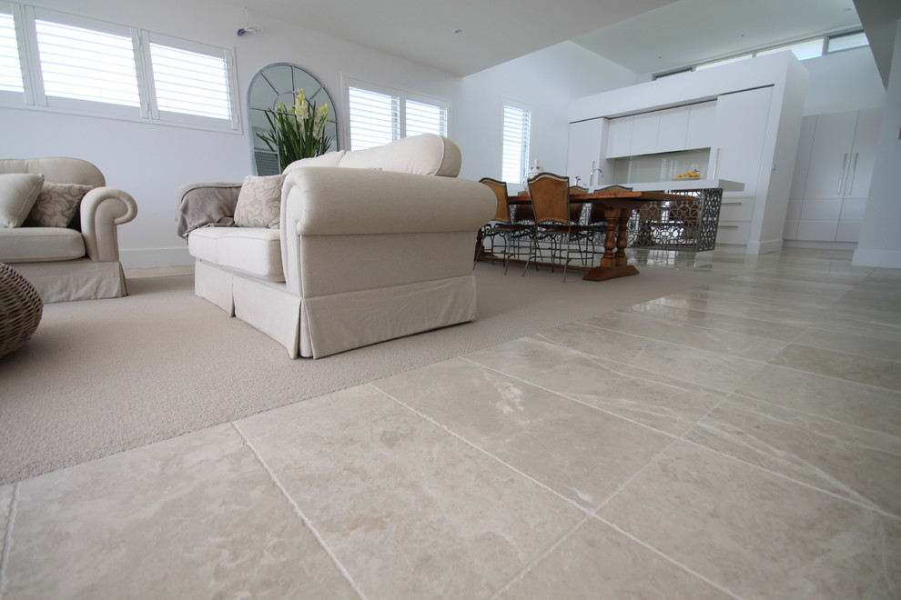 Cashmere Marble Flooring Contemporary Living Room Sydney by Amber Houzz