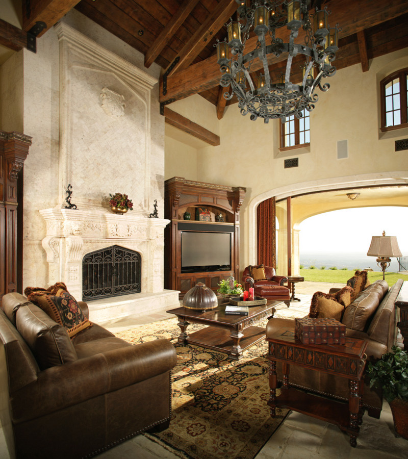 This is an example of a mediterranean living room in San Diego.