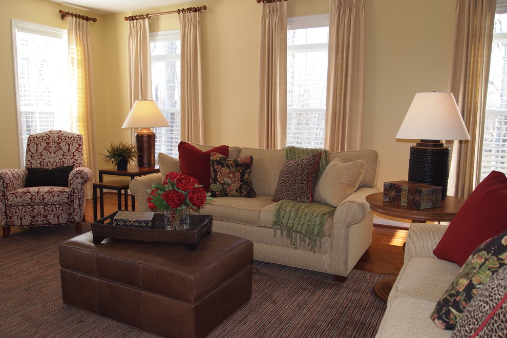 Transitional living room photo in DC Metro