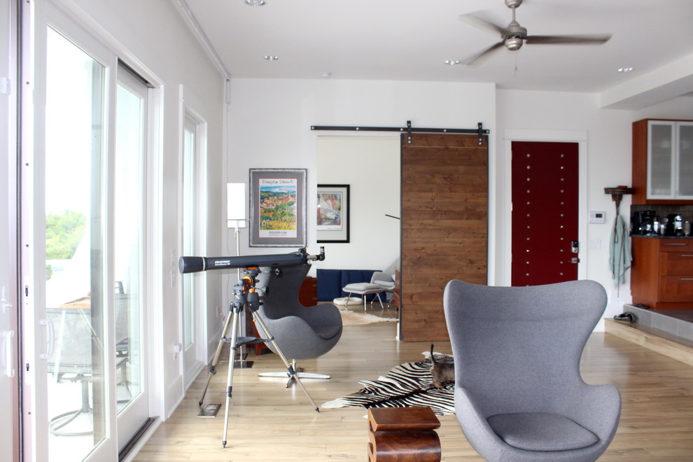 Living room - modern living room idea in Wilmington