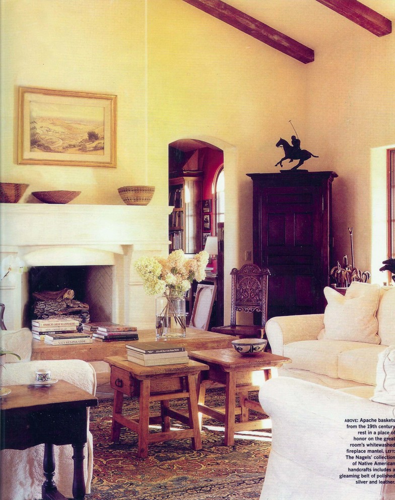 Inspiration for a rustic living room in San Luis Obispo.