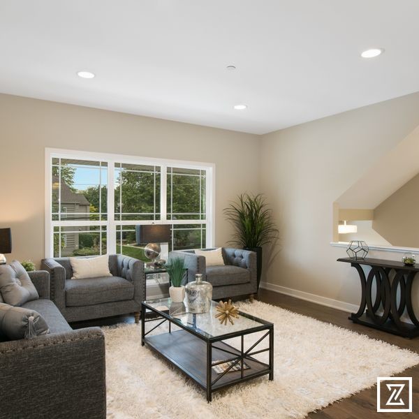 Cavalcade Tour of Homes Airhart Construction The McAlister Prairie Living Room Chicago