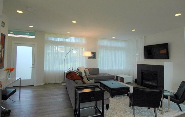 Ceiling To Floor Sheers In Dining Room