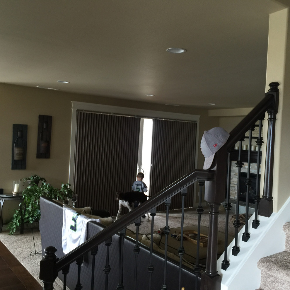  Cellular & Shades Craftsman Living Room Seattle
